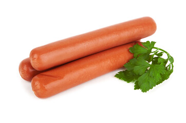 Fresh sausages isolated