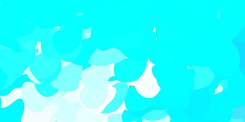 Light blue, yellow vector template with abstract forms.