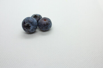blueberries on a wooden table