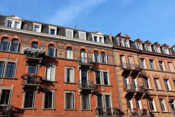 classical apartment buildings - Strasbourg - France