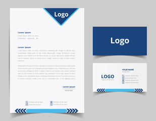 Corporate letterhead design template, Creative & Clean business style print ready letterhead for your corporate project.