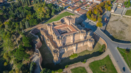 The Coca Castle, in Segovia in Spain, one of the gems of the Gotic-Mudéjar Style.
