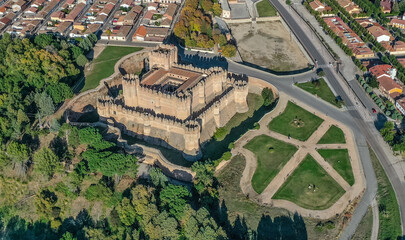 The Coca Castle, in Segovia in Spain, one of the gems of the Gotic-Mudéjar Style.