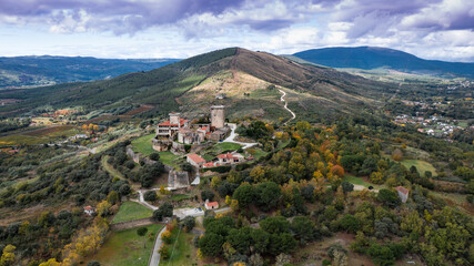 Fototapeta premium Monterrey is a little village buuilt on a top of a hill in Galicia, Nort-west of Spain