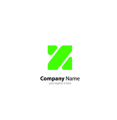 the simple elegant logo of letter z with white background