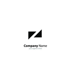 the simple elegant logo of letter z with white background - obrazy, fototapety, plakaty