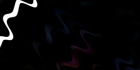 Dark Multicolor vector background with bows.