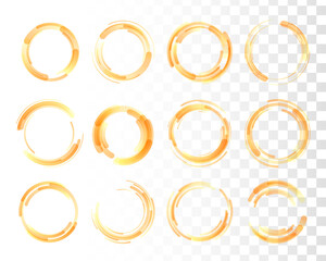 Set colorful circle.