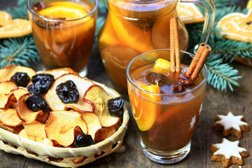 Christmas compote of dried fruit