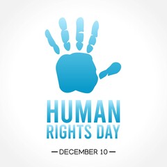 Human Rights Days Vector Illustration. Suitable for greeting card, poster and banner.