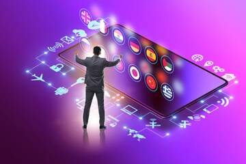 Concept of online foreign language translation and learning