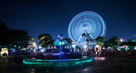 wheel at night