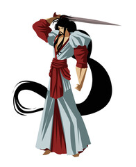 susanoo shinto god of storm and sea with kusanagi sword
