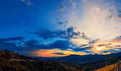 Landscape Mountain Sunset Sky Sunrise