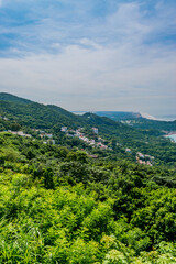Fototapeta na wymiar High angle view of the port of Acapulco