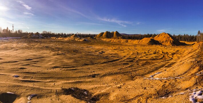 Carri&egrave;re d'extraction de sable