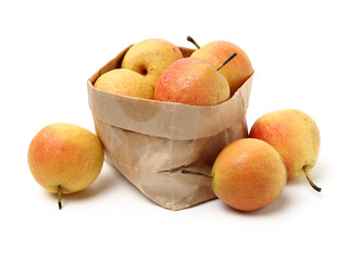 nanguo pear on white background