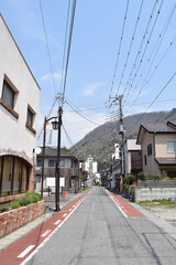 Alley of Kinugawa, Tochigi prefecture, Japan