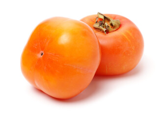 persimmon on a white background