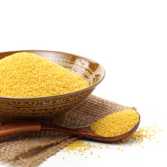 Millet on a white background