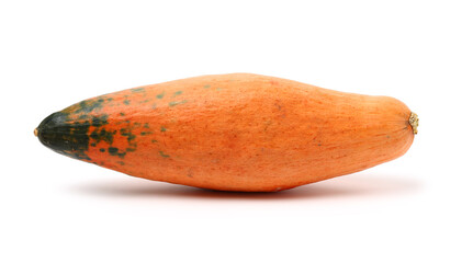 orange Squash on a White Background