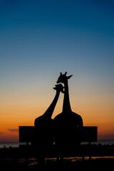 Sunset at a popular tourist destination in Mitoyo City, Kagawa Prefecture, Shikoku, Japan