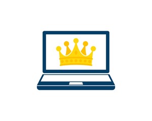 Laptop media with crown inside