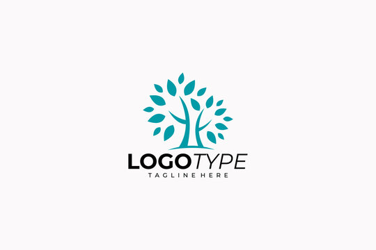 tree logo icon vector isolated