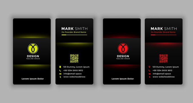 Modern Creative and Clean Business Card Template. vector file.	