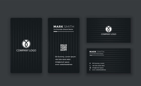 Modern Creative and Clean Business Card Template. vector file.	