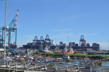 Puerto de San Antonio, Vaparaiso, Chile