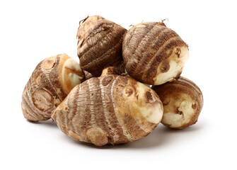 Taro on a white background