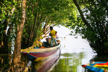 Fototapeta premium thai boat on the river