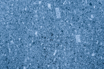 Wall terrazzo texture gray blue of stone granite black white background marble surface pattern sandstone small have mixed sand tile background.