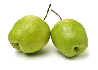 two green pears