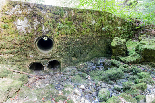 Hiking track of the Pertes de L'Ain, Losses of the Ain, Jura