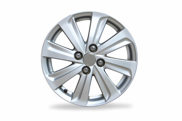 Obraz premium Car alloy wheel isolated on white background. Clipping path.