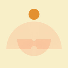 Modern minimalist abstract aesthetic illustrations. Bohemian style wall decor. Collection of contemporary artistic poster. Rainbow line Boho style.