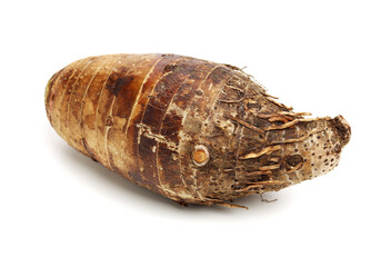 Taro on a white background
