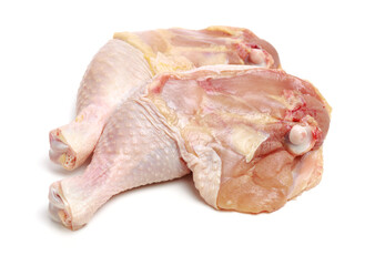Chicken legs on white background