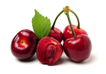 Cherry isolated on white background