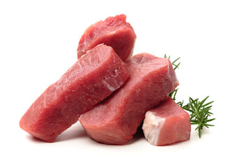 Pork Tenderloin on the white background