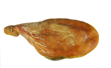  pork leg ham isolated on white background