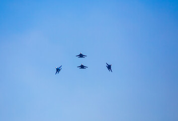 air show celebration of Victory Day