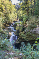 Hiking track of the Pertes de L'Ain, Losses of the Ain, Jura