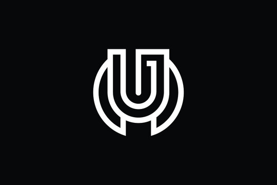 MU logo letter design on luxury background. UM logo monogram initials letter concept. MU icon logo design. UM elegant and Professional letter icon design on black background. M U MU UM