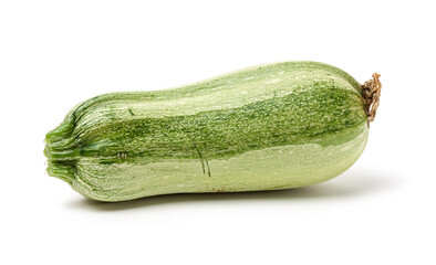 Fresh vegetable marrow. Isolated on white