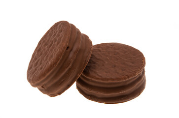 cookies in chocolate glaze