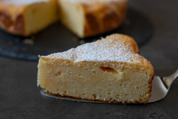 sweet home made vanilla cheesecake