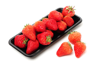 strawberries on a plate